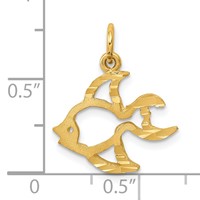 10K Cut-out Tropical Fish Charm view 4