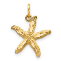 10K Starfish Charm view 1