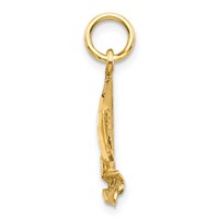 10K Yellow Gold Sailboat Charm view 2