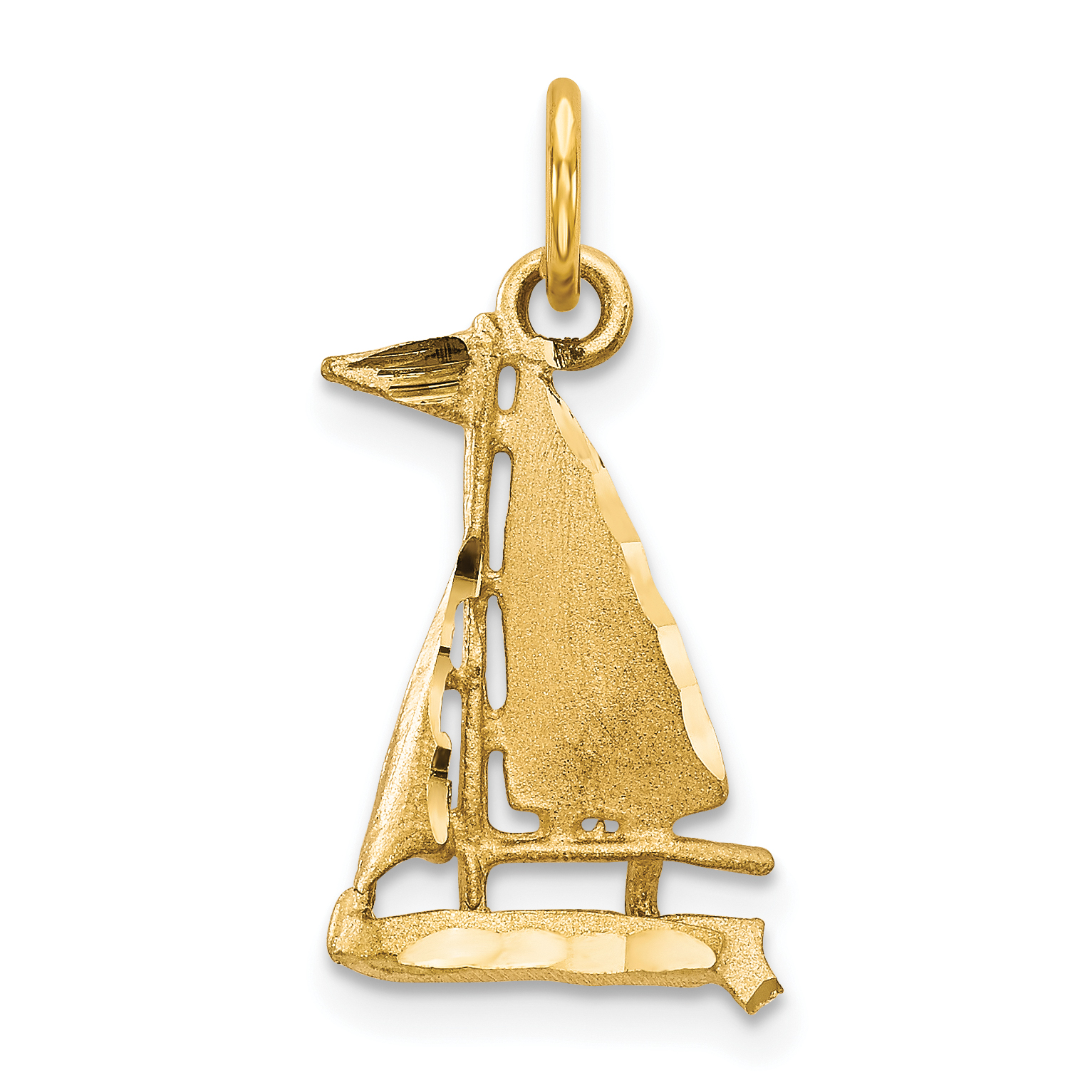 10k Sailboat Charm (10C559)