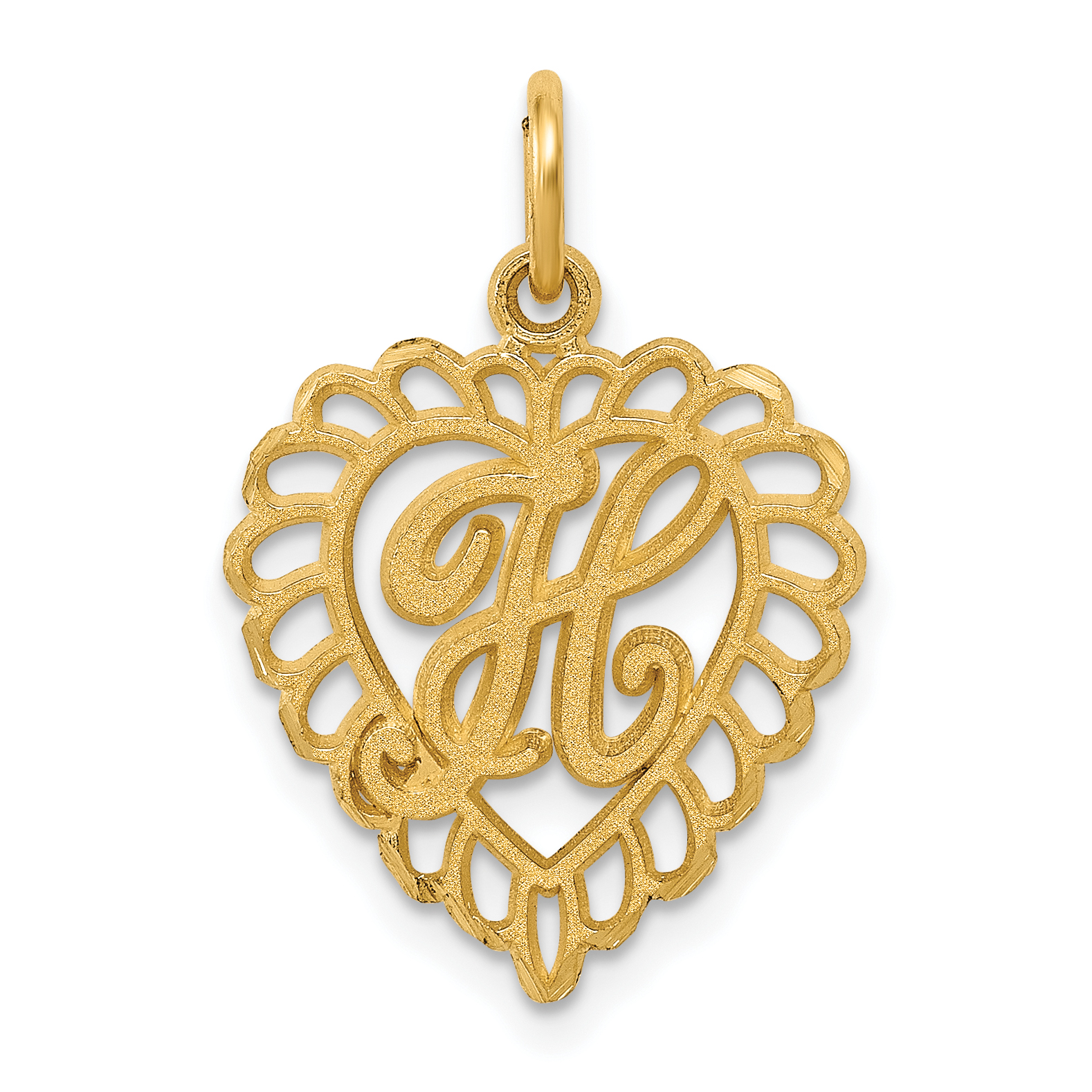 10k Initial H Charm (10C568H)