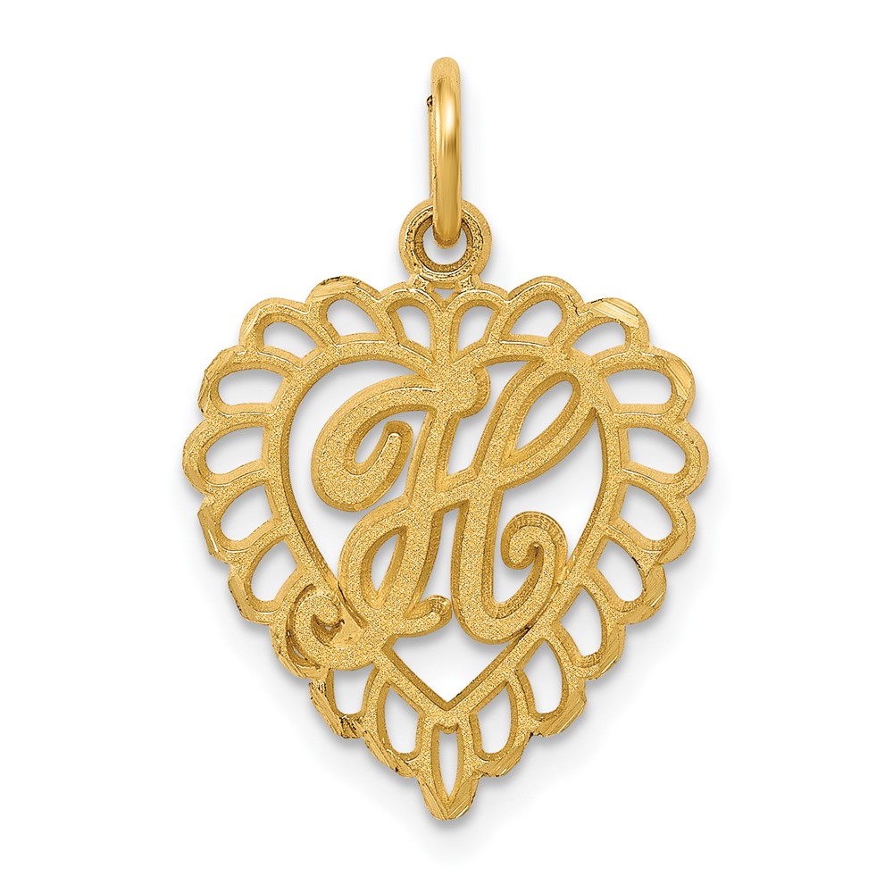 10k Initial H Charm (10C568H)