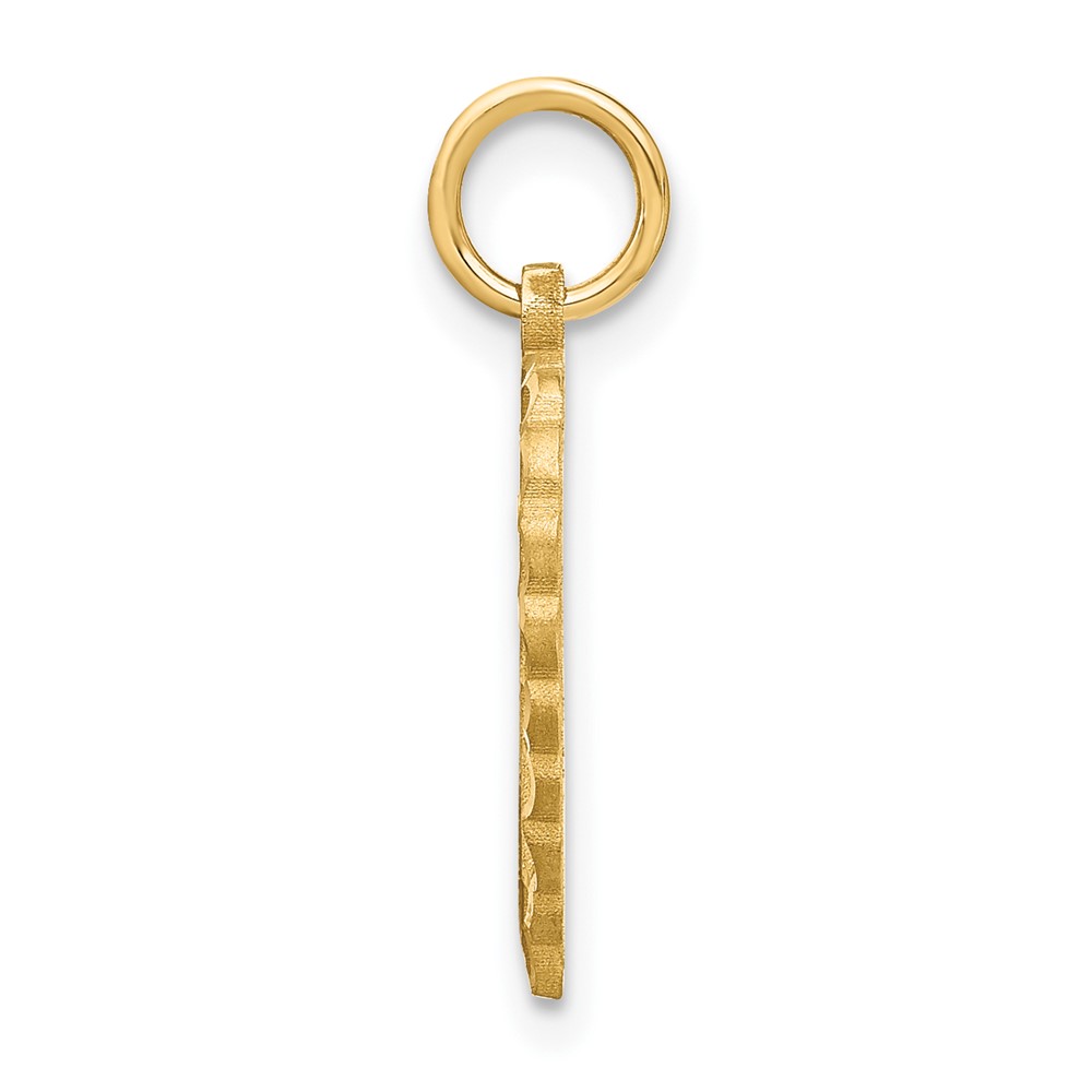 10k Initial O Charm (10C568O)