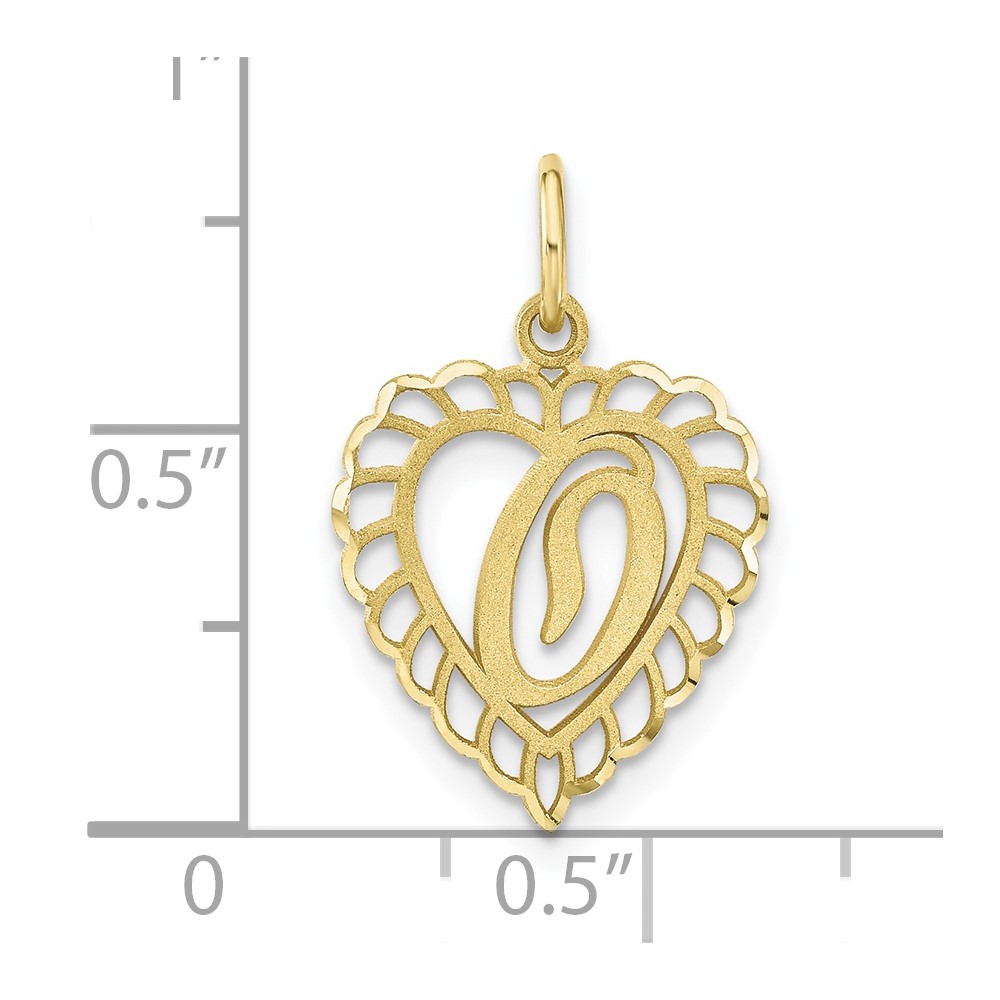 10k Initial O Charm (10C568O)