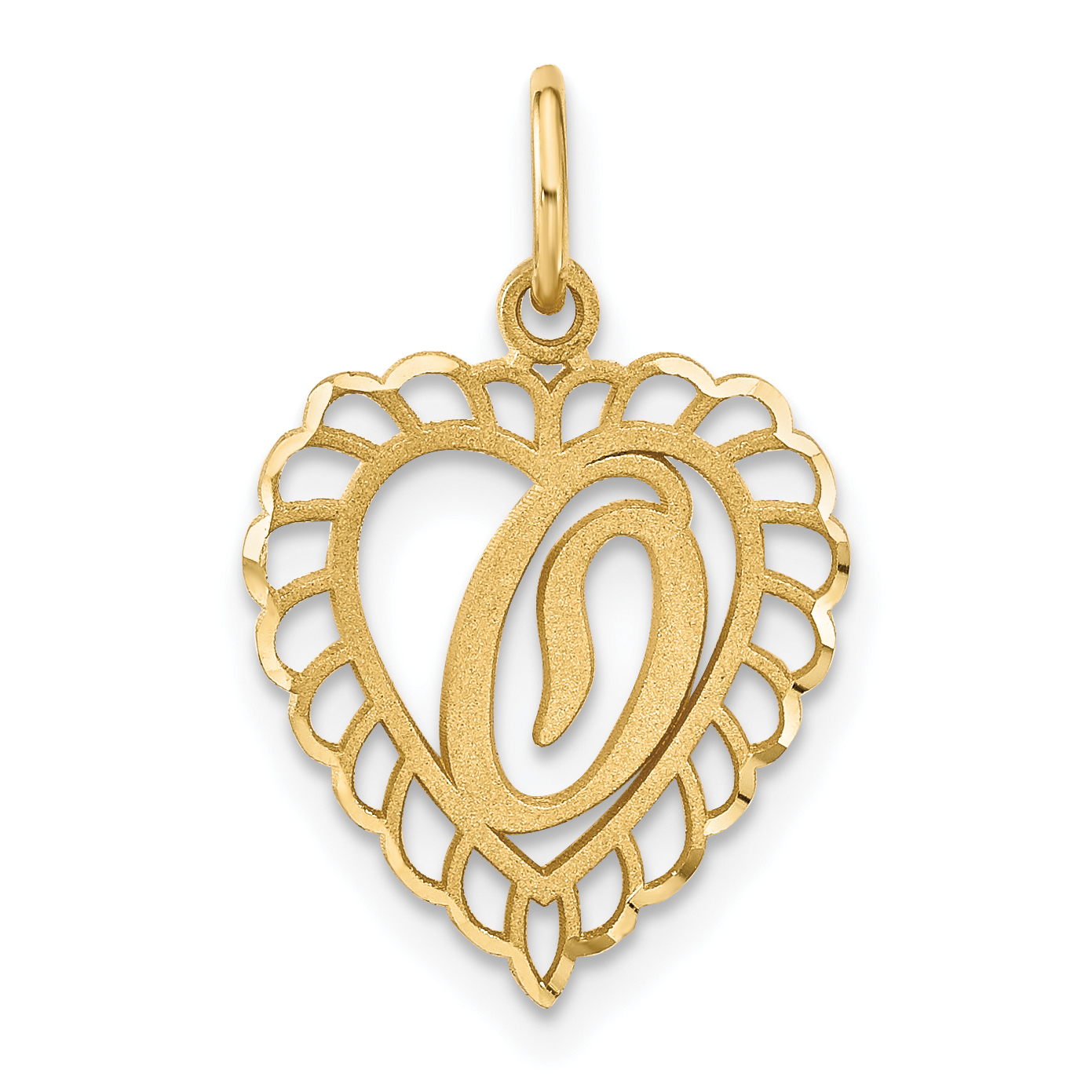 10k Initial O Charm (10C568O)