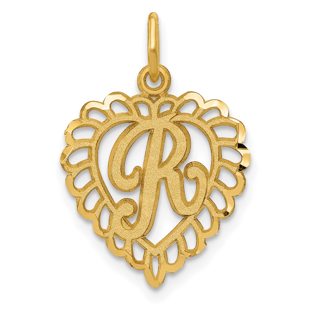 10k Initial R Charm (10C568R)