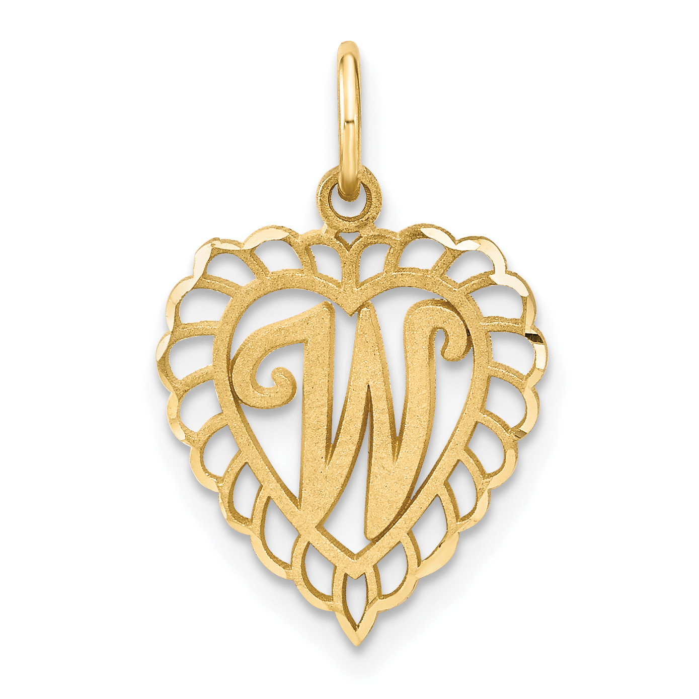 10k Initial W Charm (10C568W)