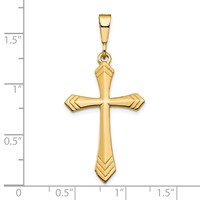10K Yellow Gold Large Cross Charm view 3