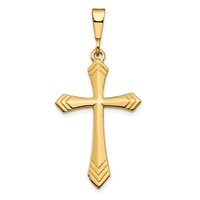10K Yellow Gold Large Cross Charm view 1