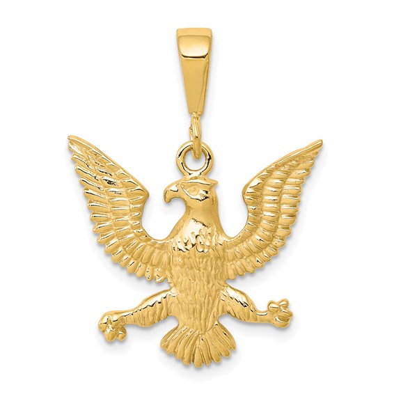 Gold Polished Eagle Pendants