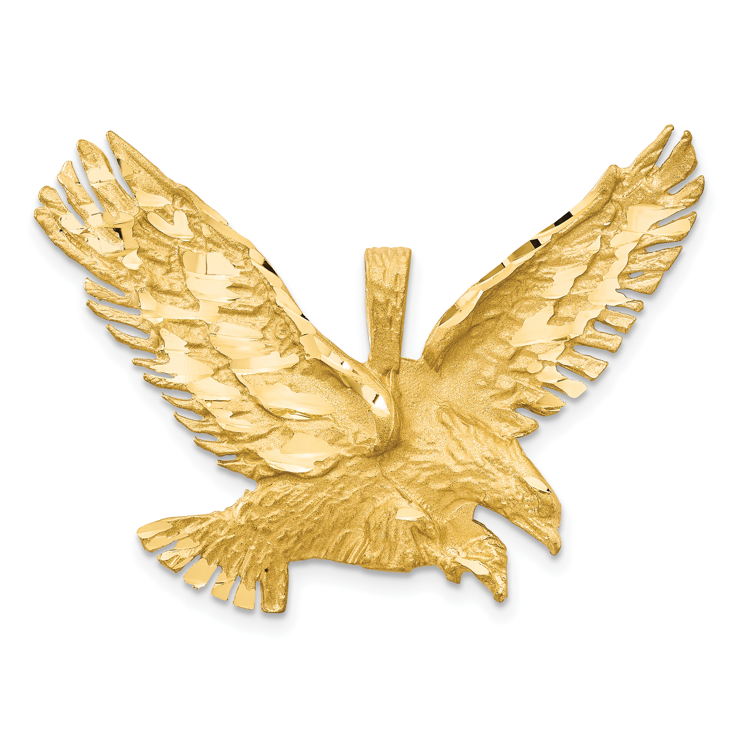 10k Eagle Charm w sandblast finish (10C612)