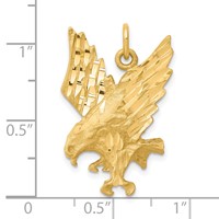 10K Yellow Gold Eagle Charm view 3
