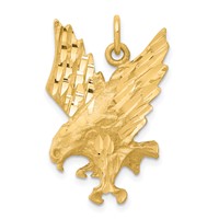 10K Yellow Gold Eagle Charm view 1
