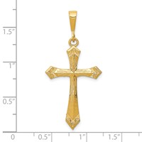 10K Yellow Gold Large Cross Charm view 3