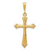 10K Yellow Gold Large Cross Charm view 1