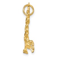 10K Solid Diamond-cut Eagle Charm view 2