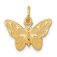 10K Yellow Gold Butterfly Charm view 1
