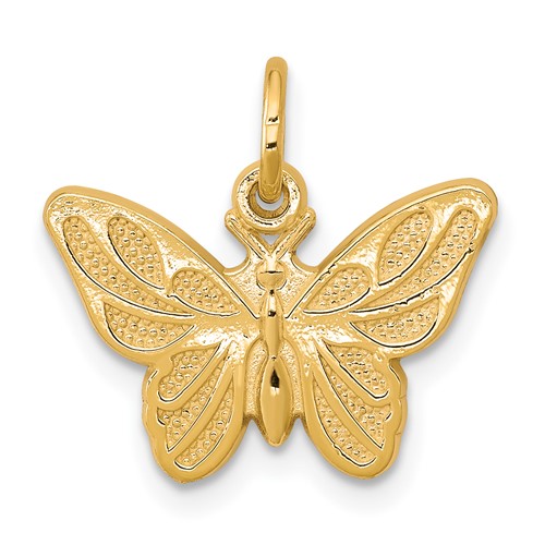 10K Yellow Gold Butterfly Charm