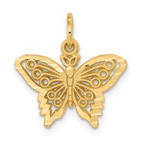 10K Butterfly Charm view 1