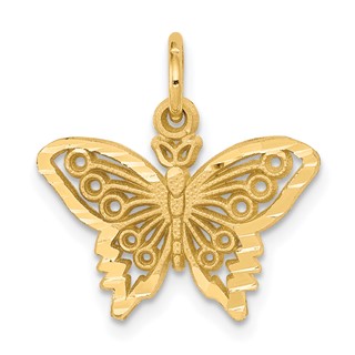 Gold Polished Butterfly Pendants