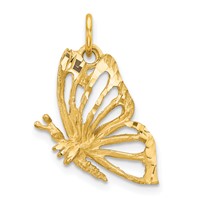 10K Yellow Gold Butterfly Charm view 1
