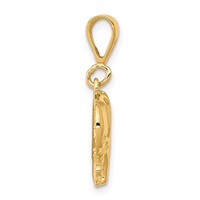 10K Yellow Gold Polished Elephant Charm view 2