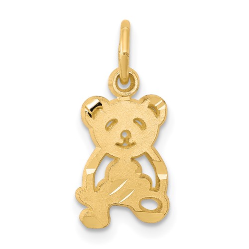 10K Yellow Gold Teddy Bear Charm