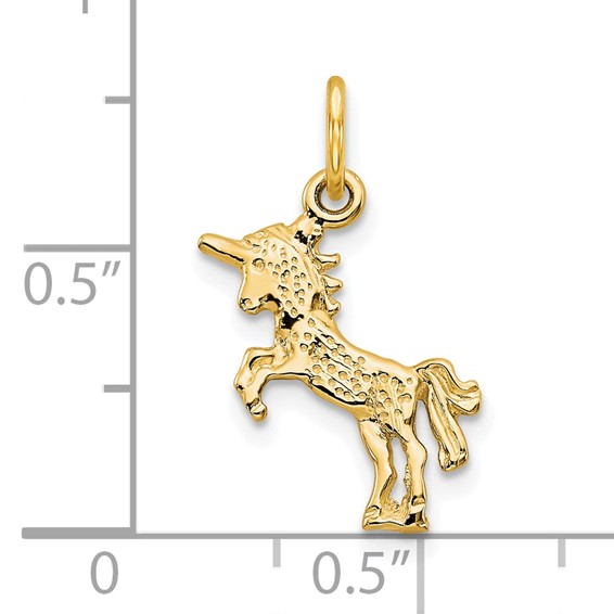Gold Polished Unicorn Pendants