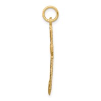10K Yellow Gold Cut-out Cross Charm view 2