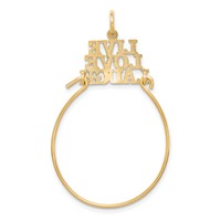 10K Yellow Gold Live Love Laugh Charm Holder view 4