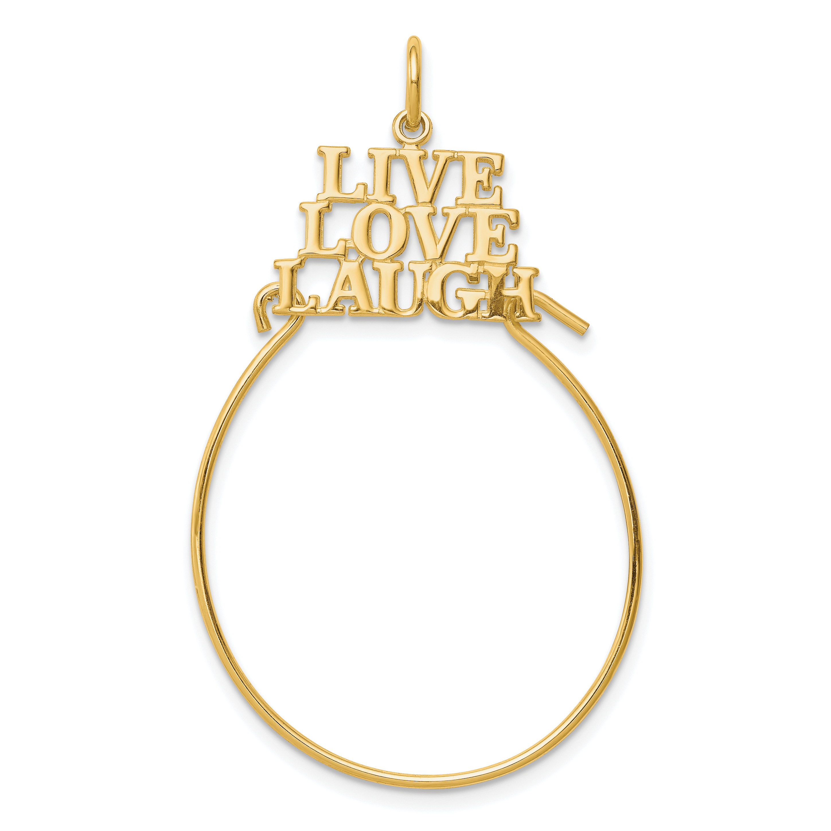10K LIVE LOVE LAUGH Charm Holder (10C683)