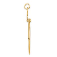 10K Yellow Gold Filigree Butterfly Charm Holder view 2