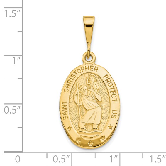 Gold St. Christopher Pendants