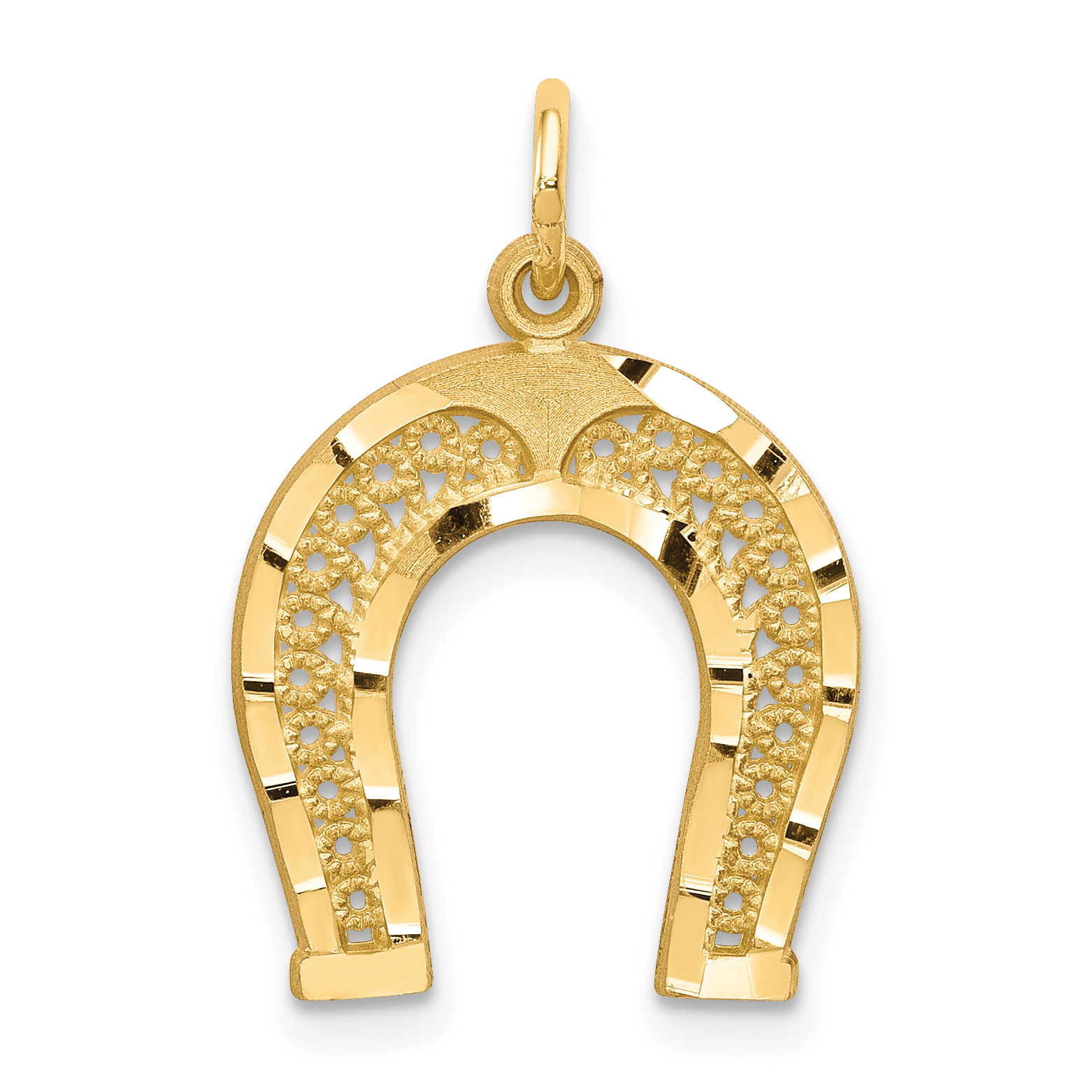 10k Horseshoe Charm 10C714 886774084886| eBay
