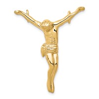 10K Yellow Gold Solid Polished Corpus Pendant view 1