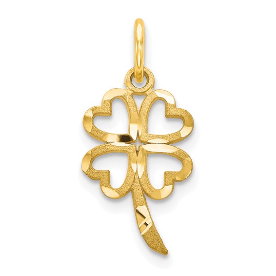 Gold Polished Clover Pendants