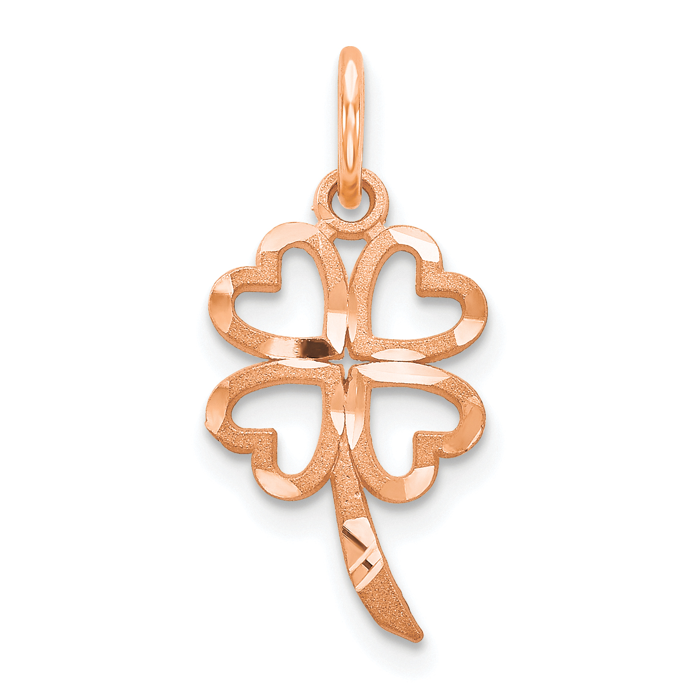 10k Rose Gold Four Leaf Clover Pendant (10C720R)