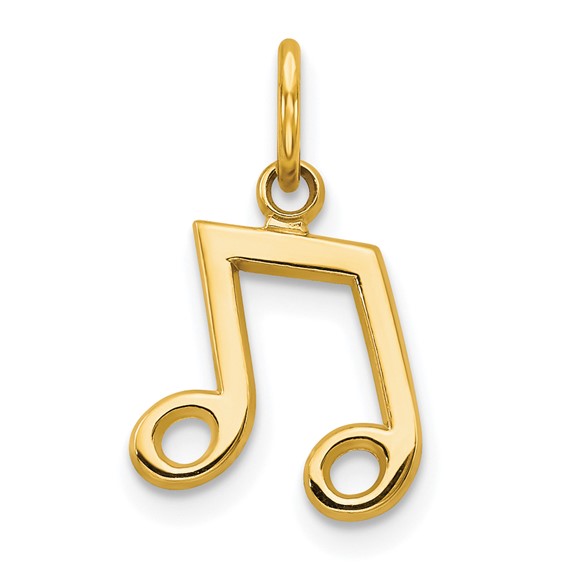 Gold Music Note Charm