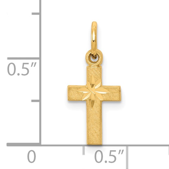 Gold Latin Cross Pendant