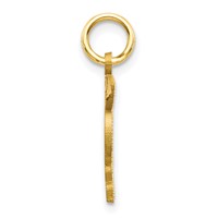 10K Yellow Gold Solid Doctor of Medicine MD Charm view 2
