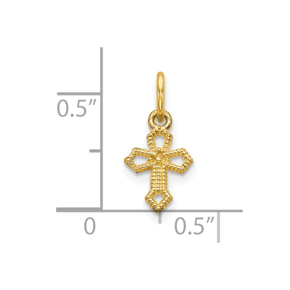 10k Cross Charm (10C75)