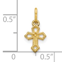 10K Mini Cross Charm view 3