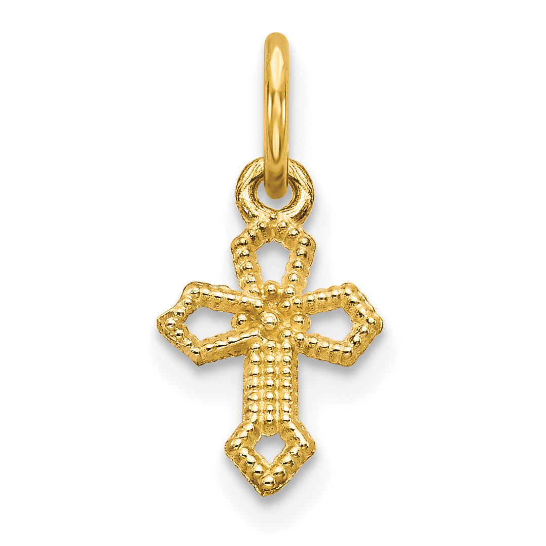 10k Cross Charm (10C75)