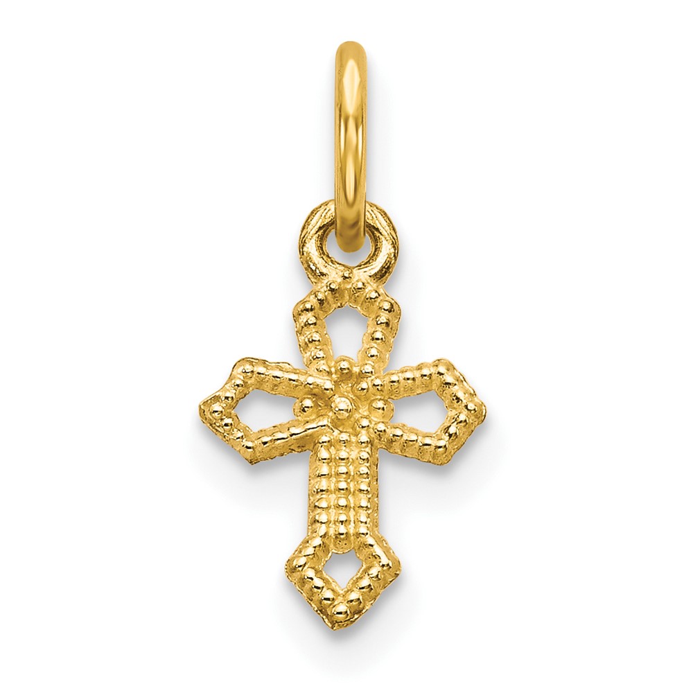 10k Cross Charm (10C75)