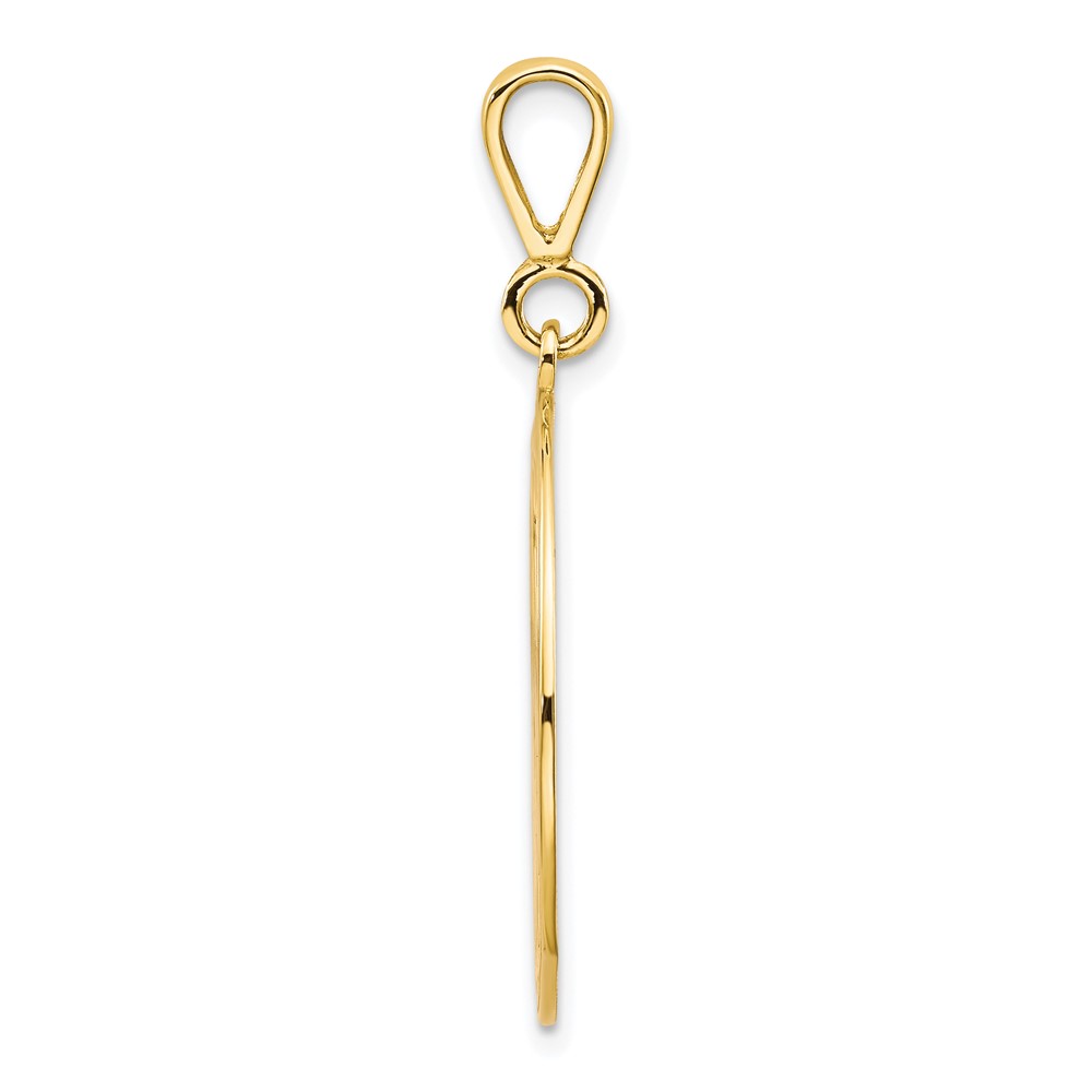 10k Polished and Textured Masonic Symbol Pendant (10C750)