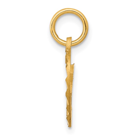 Gold Heart with Cross Pendant