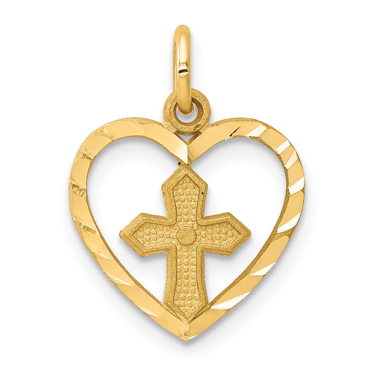 10k Cross Charm (10C76)