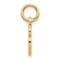 10K Yellow Gold Small Script Initial a Charm view 2