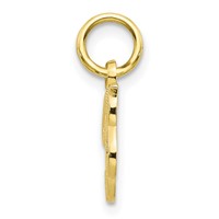 10K Yellow Gold Small Script Initial B Charm view 2