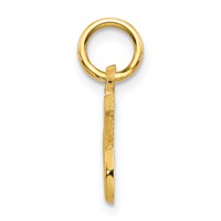 10K Yellow Gold Small Script Initial C Charm view 2